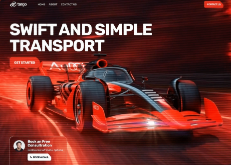 Targo Logistics Hero &mdash; SaaS website build-prompt