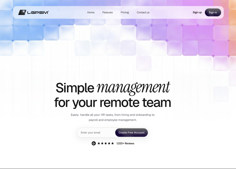 HR SaaS Hero &mdash; SaaS website build-prompt