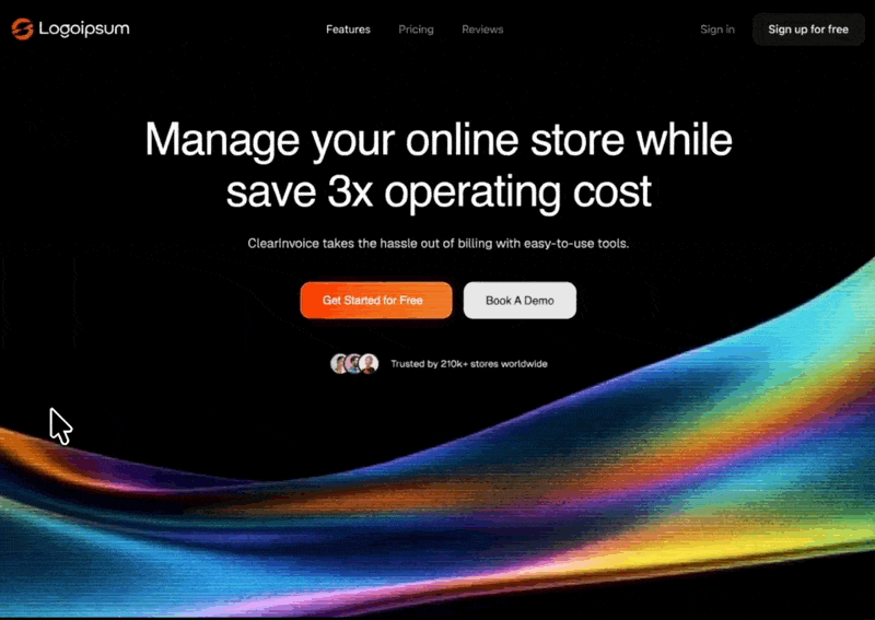 ClearInvoice SaaS Hero &mdash; SaaS website build-prompt