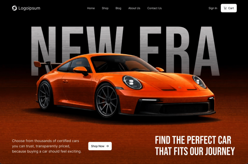 New Era Automotive Hero &mdash; Automotive website build-prompt
