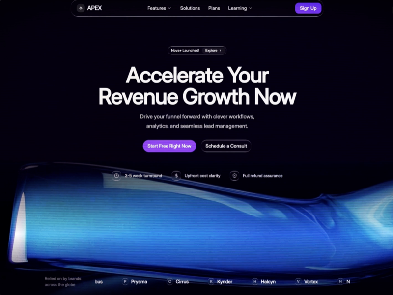 Apex SaaS &mdash; SaaS website build-prompt