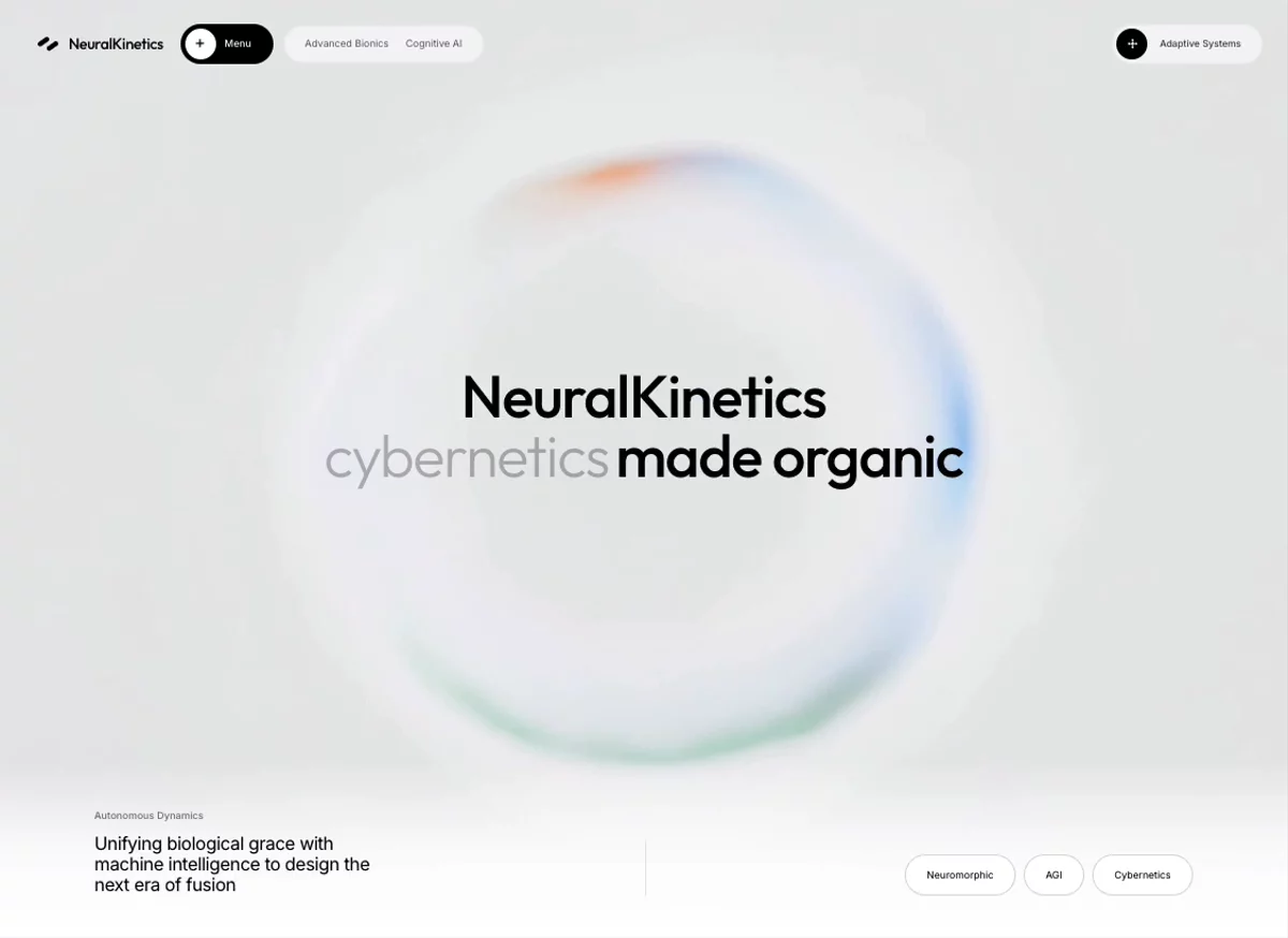 Bio-Digital &mdash; Hero Section website build-prompt
