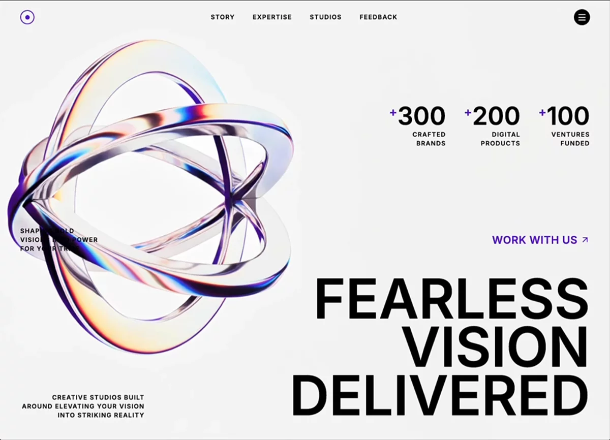 Creative Studio &mdash; Agency website build-prompt