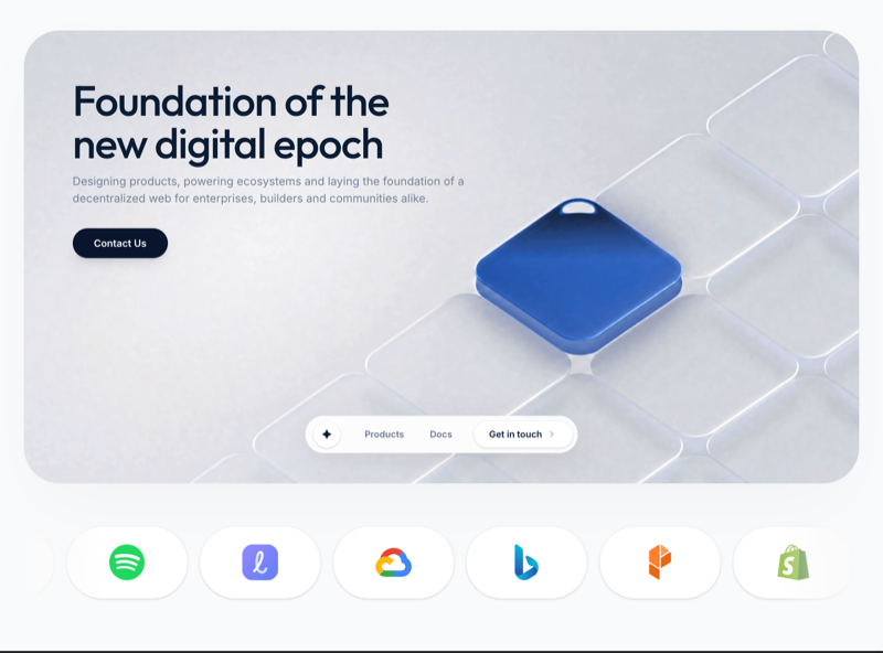 Digital Epoch &mdash; Hero Section website build-prompt