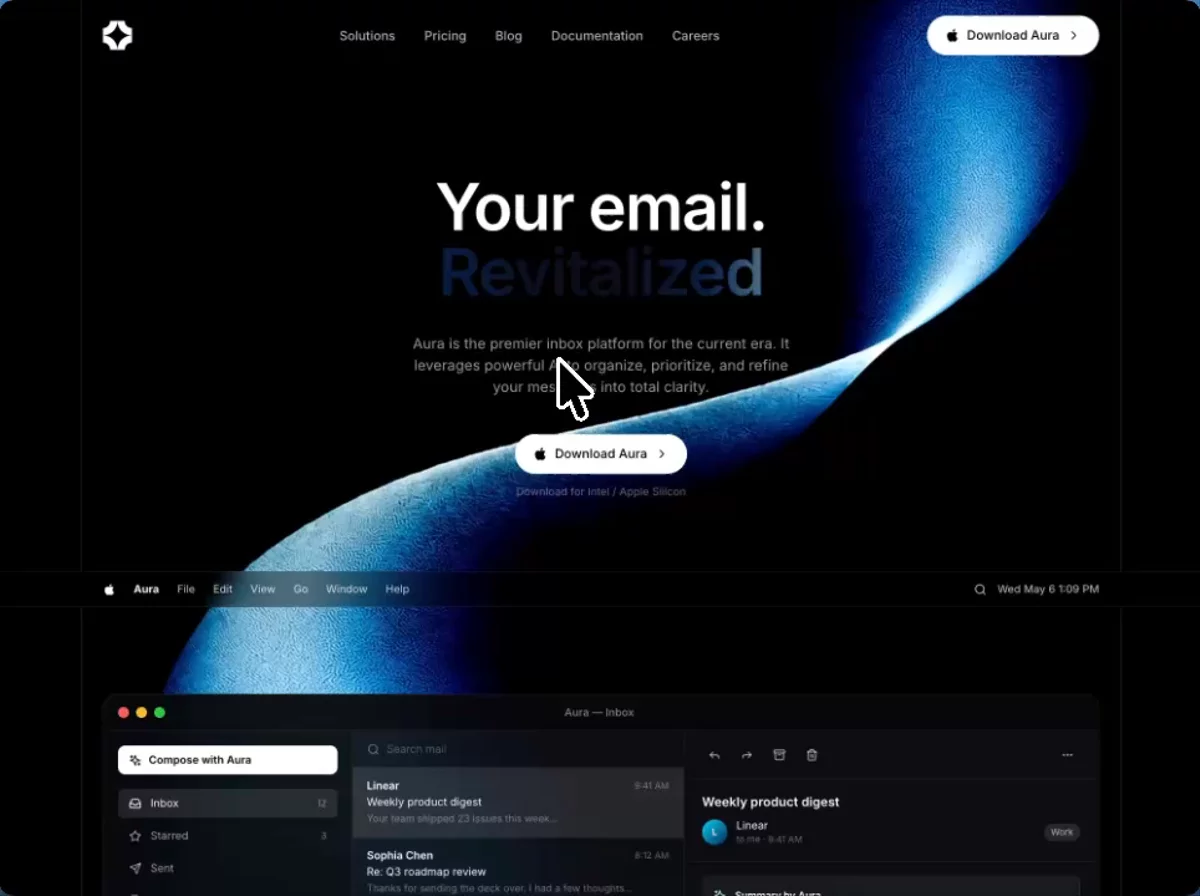 Email Landing Page &mdash; Landing Page website build-prompt