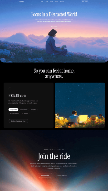 Focus AI &mdash; Landing Page website build-prompt