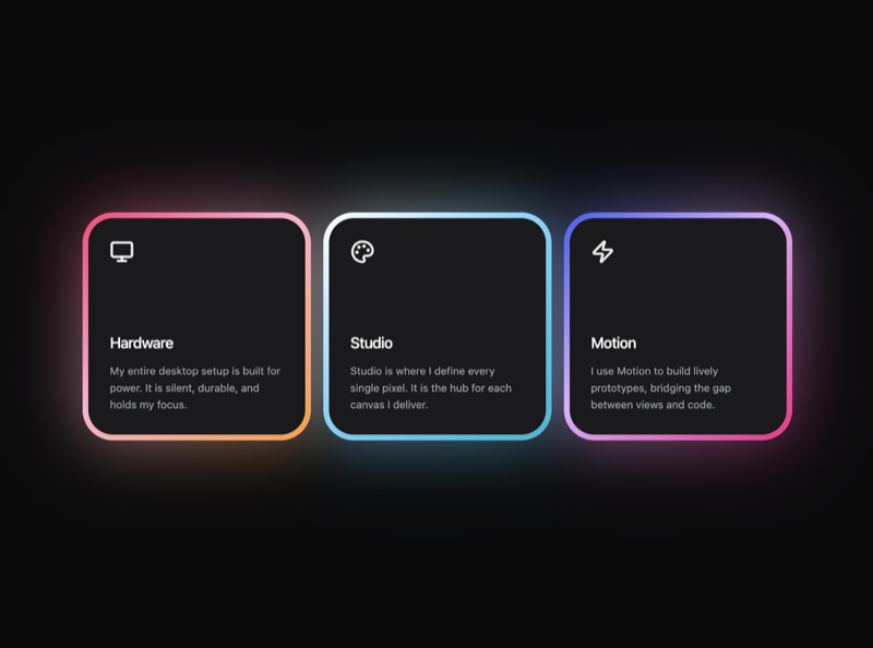 Glow Features &mdash; Features Section website build-prompt