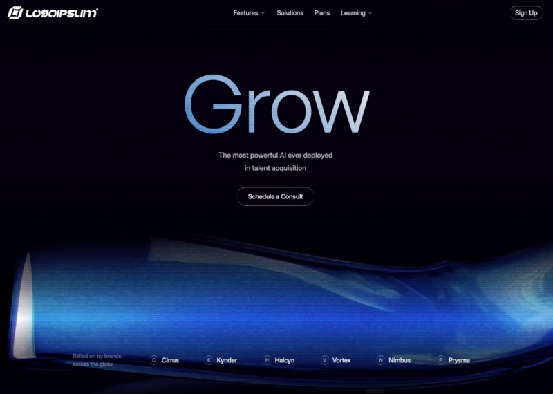 Grow AI Talent Platform &mdash; SaaS website build-prompt