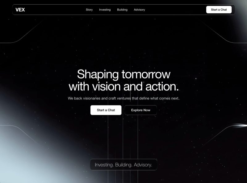 Impressive Hero &mdash; Hero Section website build-prompt