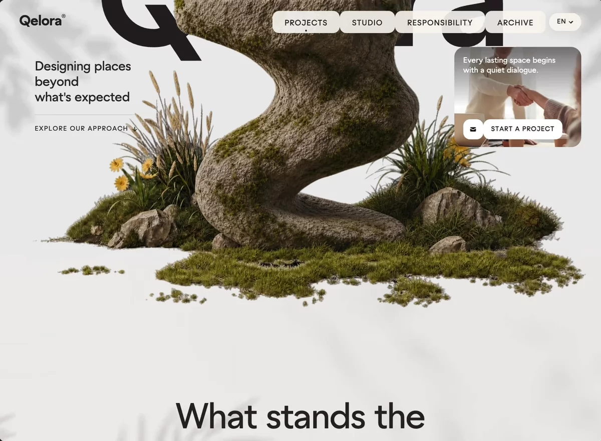 Layered Depth &mdash; Landing Page website build-prompt
