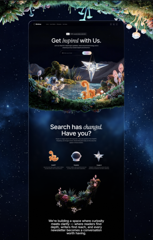 Mindloop Landing &mdash; Landing Page website build-prompt