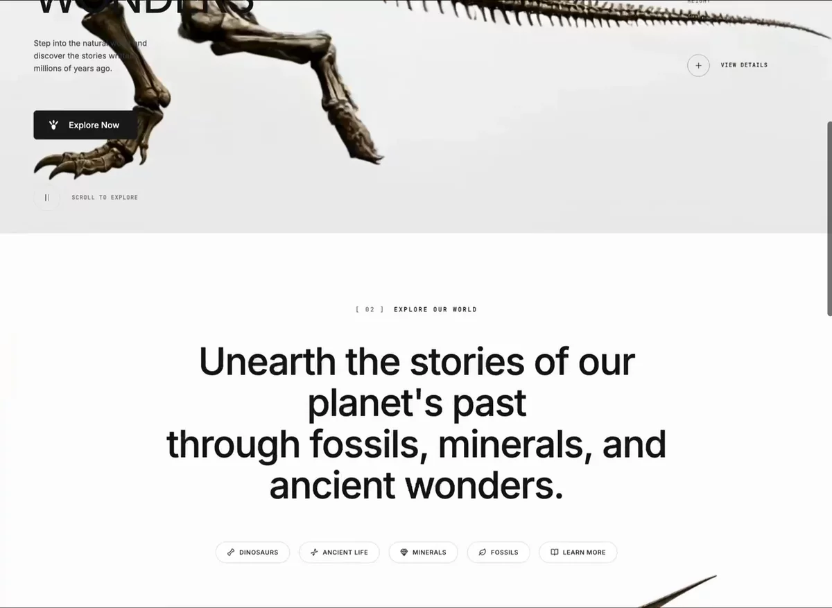 Neo Museum &mdash; Website website build-prompt