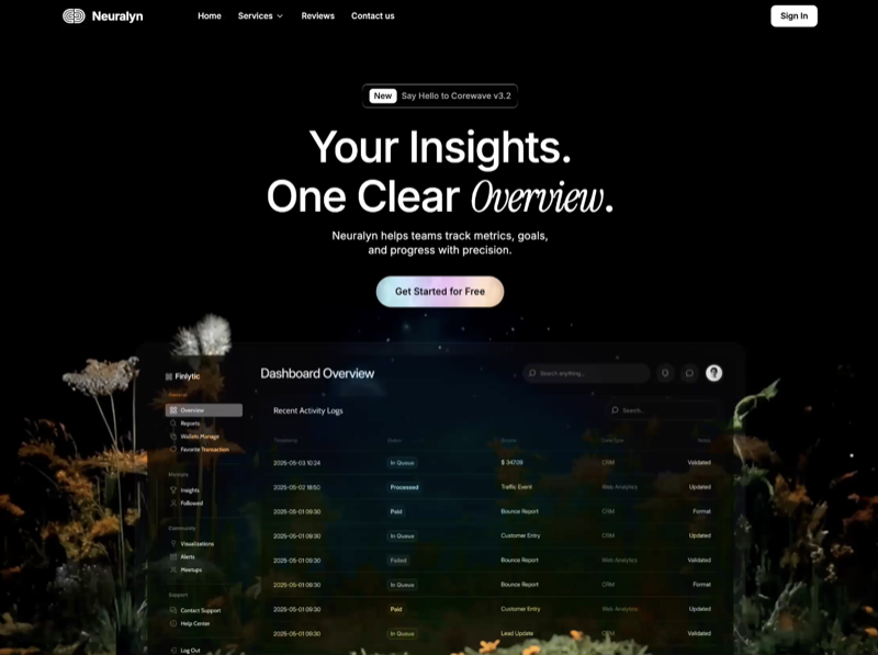 Neuralyn &mdash; SaaS website build-prompt