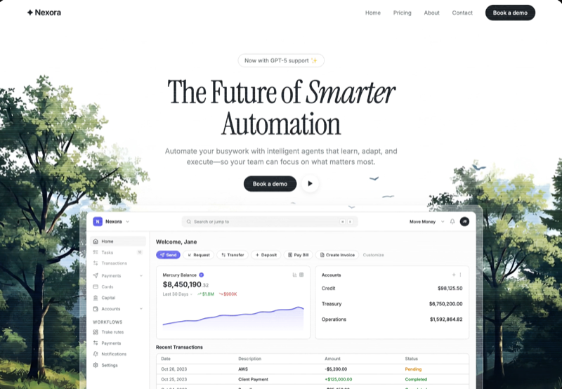 Nexora Automation &mdash; SaaS website build-prompt