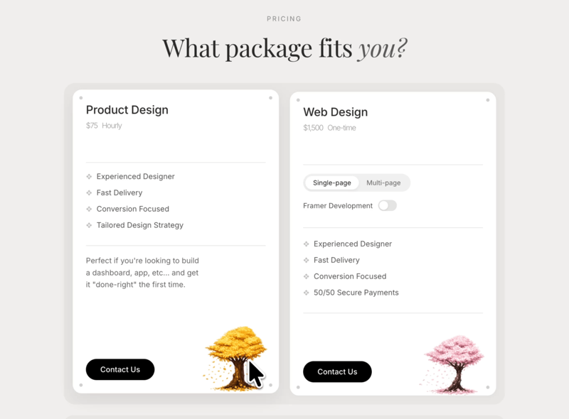 What Package Fits You &mdash; Pricing website build-prompt