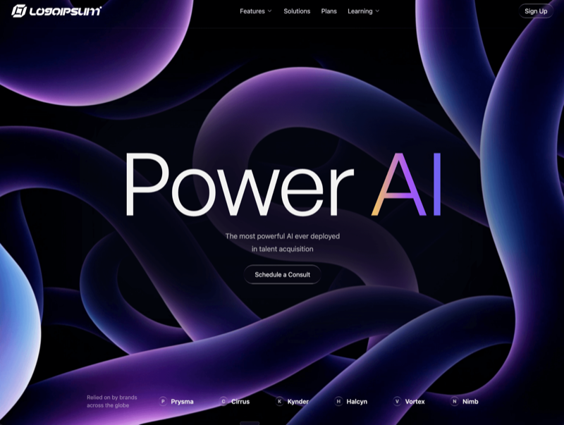 Power AI &mdash; Hero Section website build-prompt