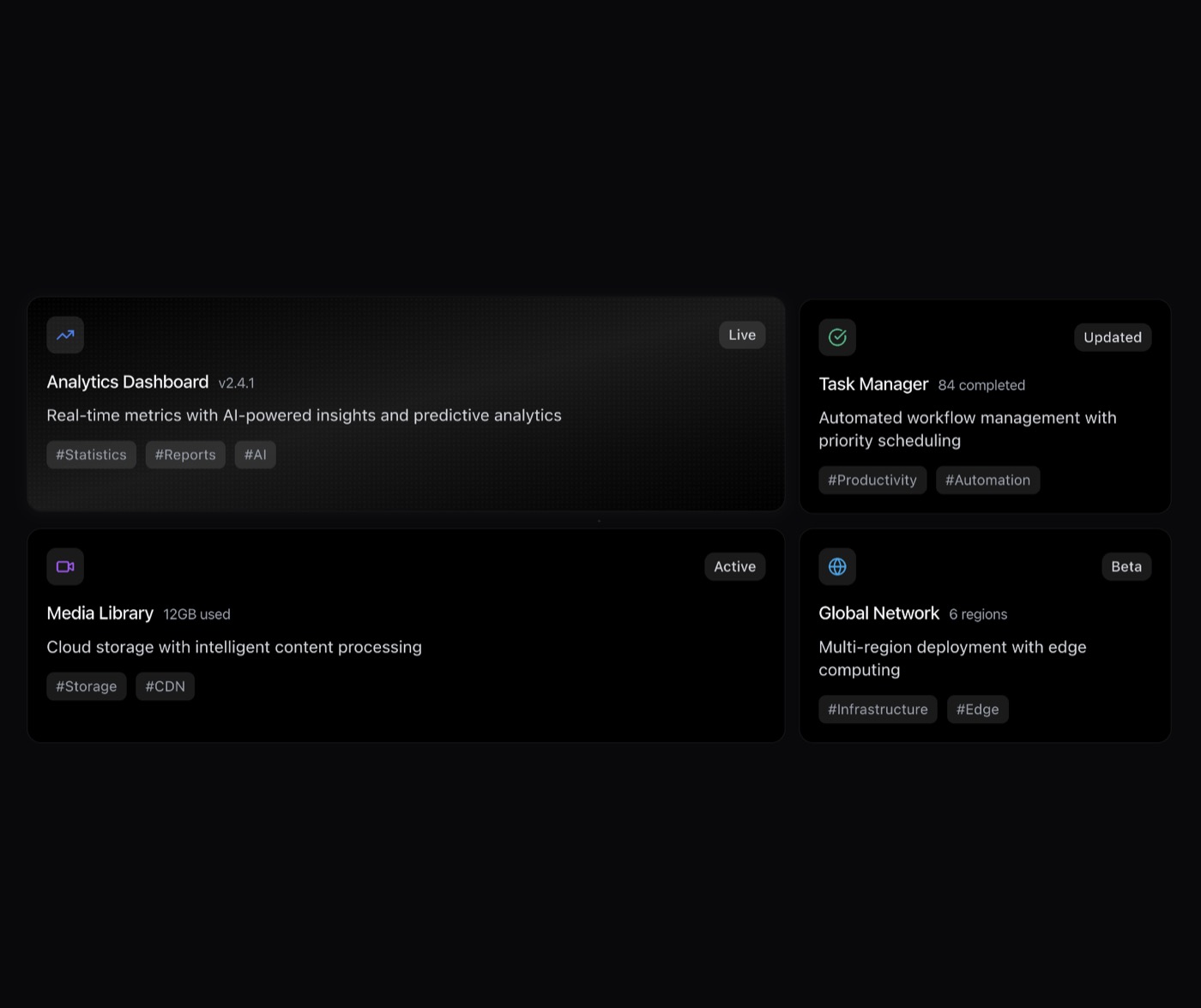 Bento Grid &mdash; Background website build-prompt