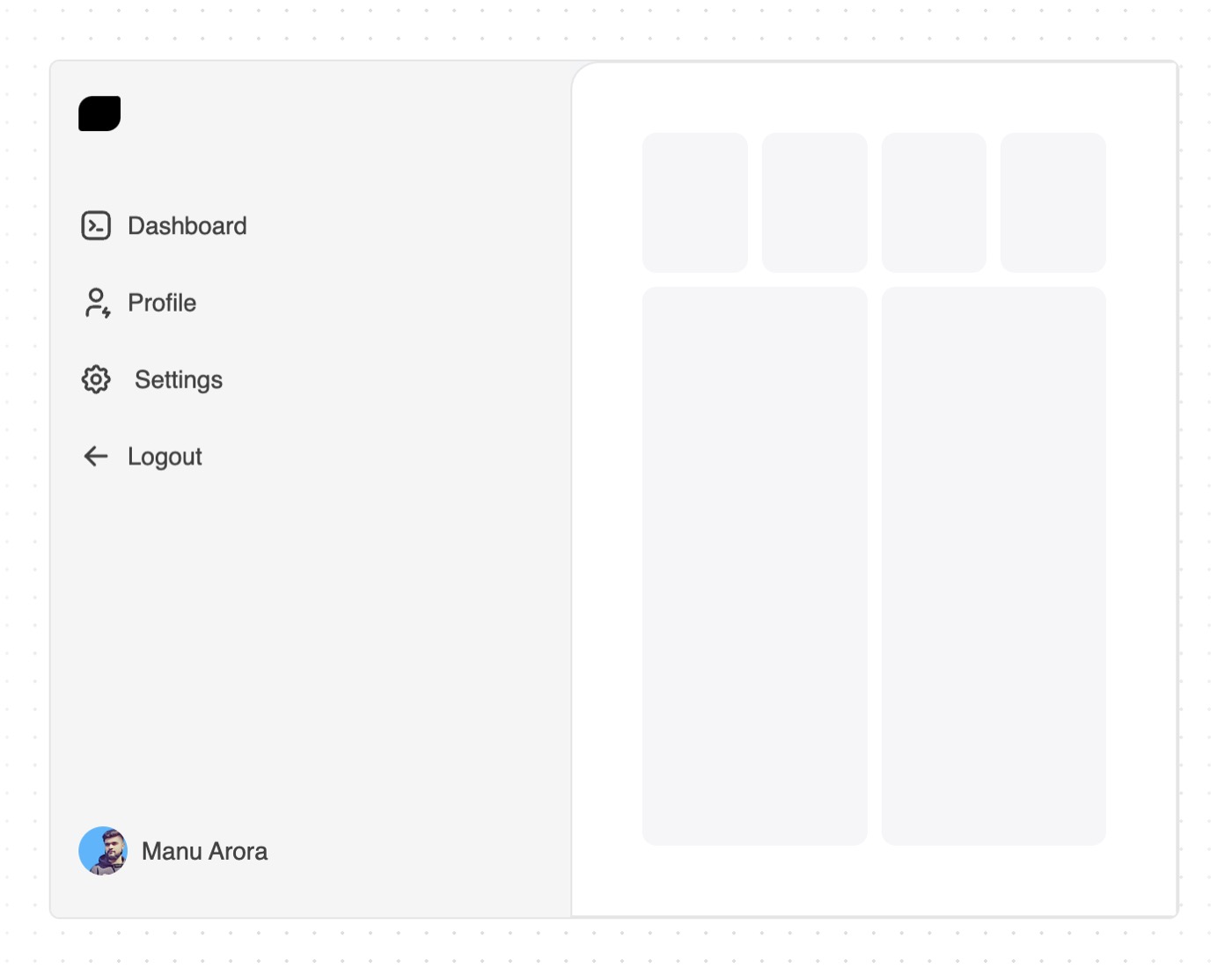 Sidebar &mdash; Navigation website build-prompt