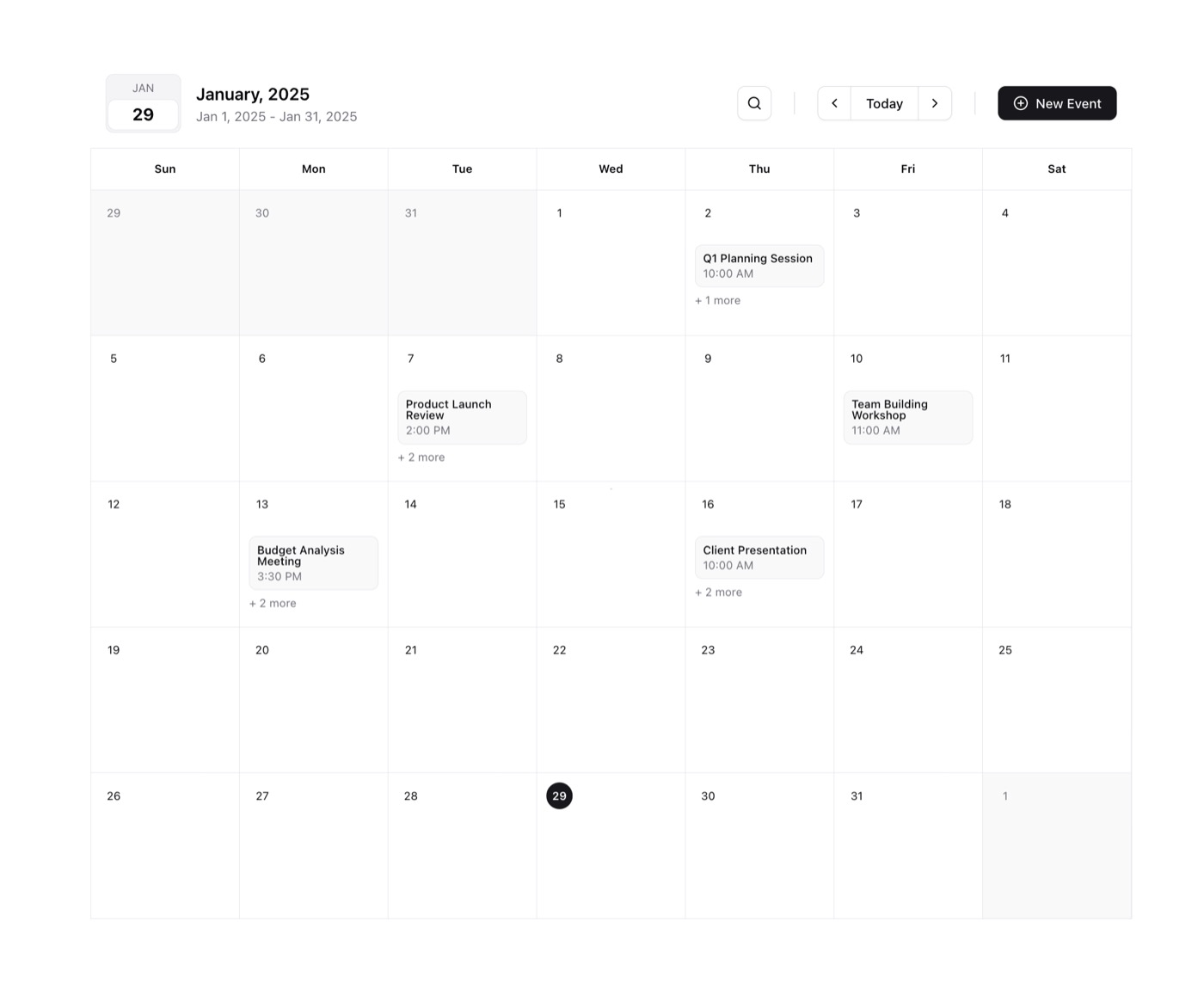 Fullscreen Calendar &mdash; Component website build-prompt