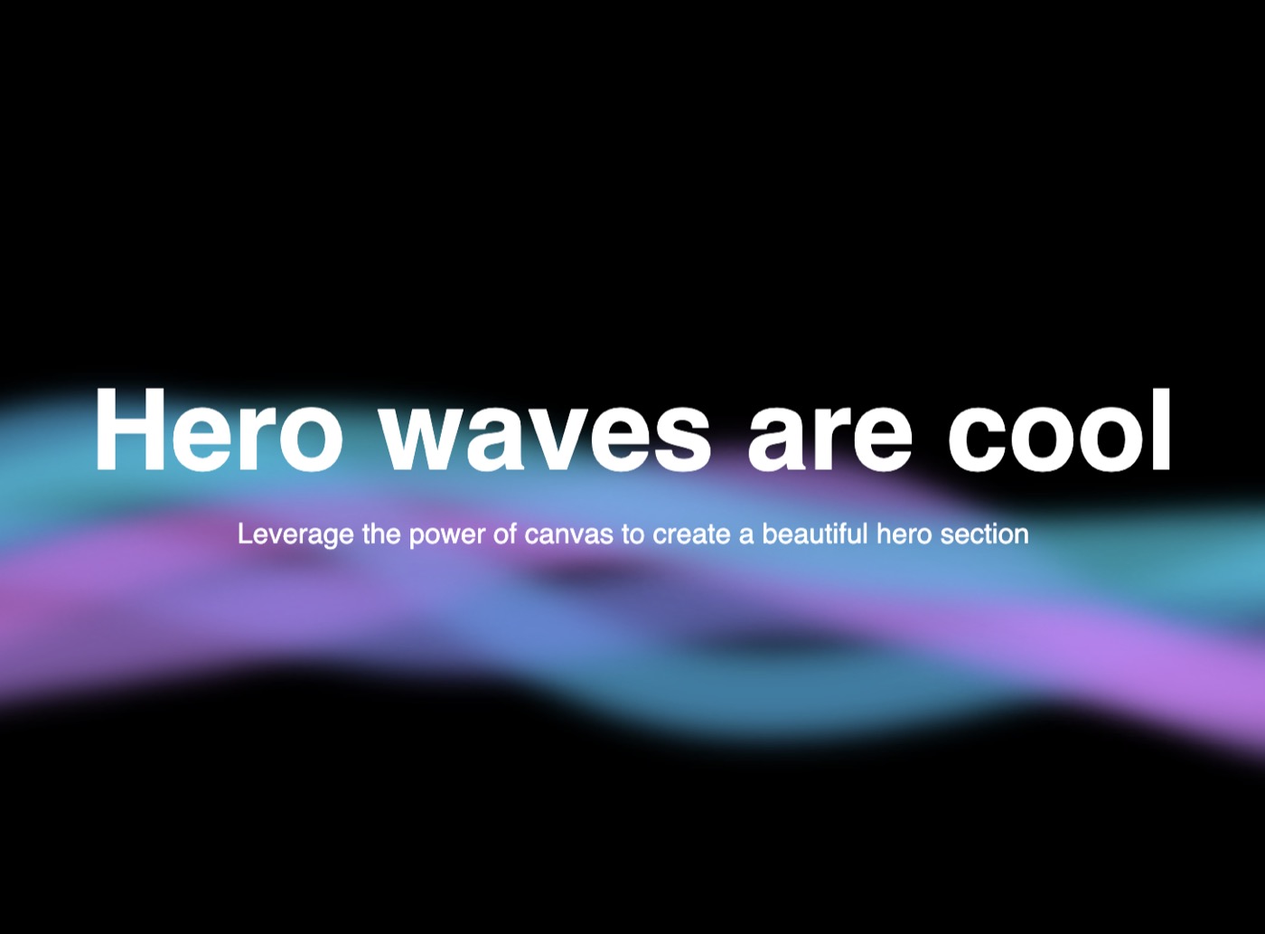 Wavy Background &mdash; Background website build-prompt