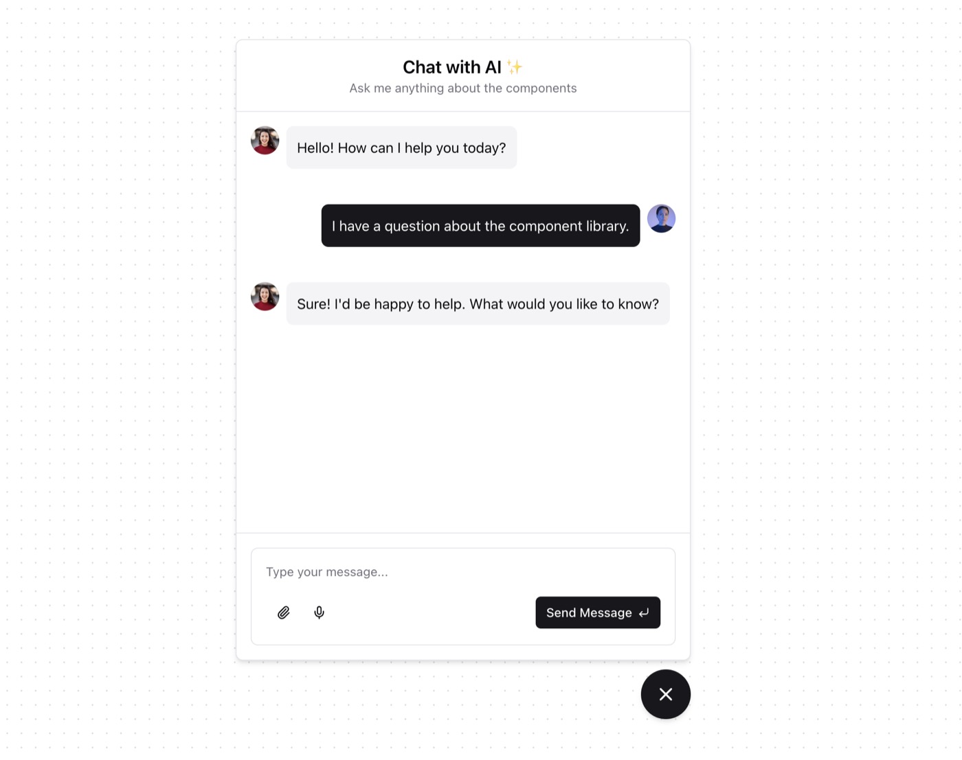 Expandable Chat &mdash; Component website build-prompt