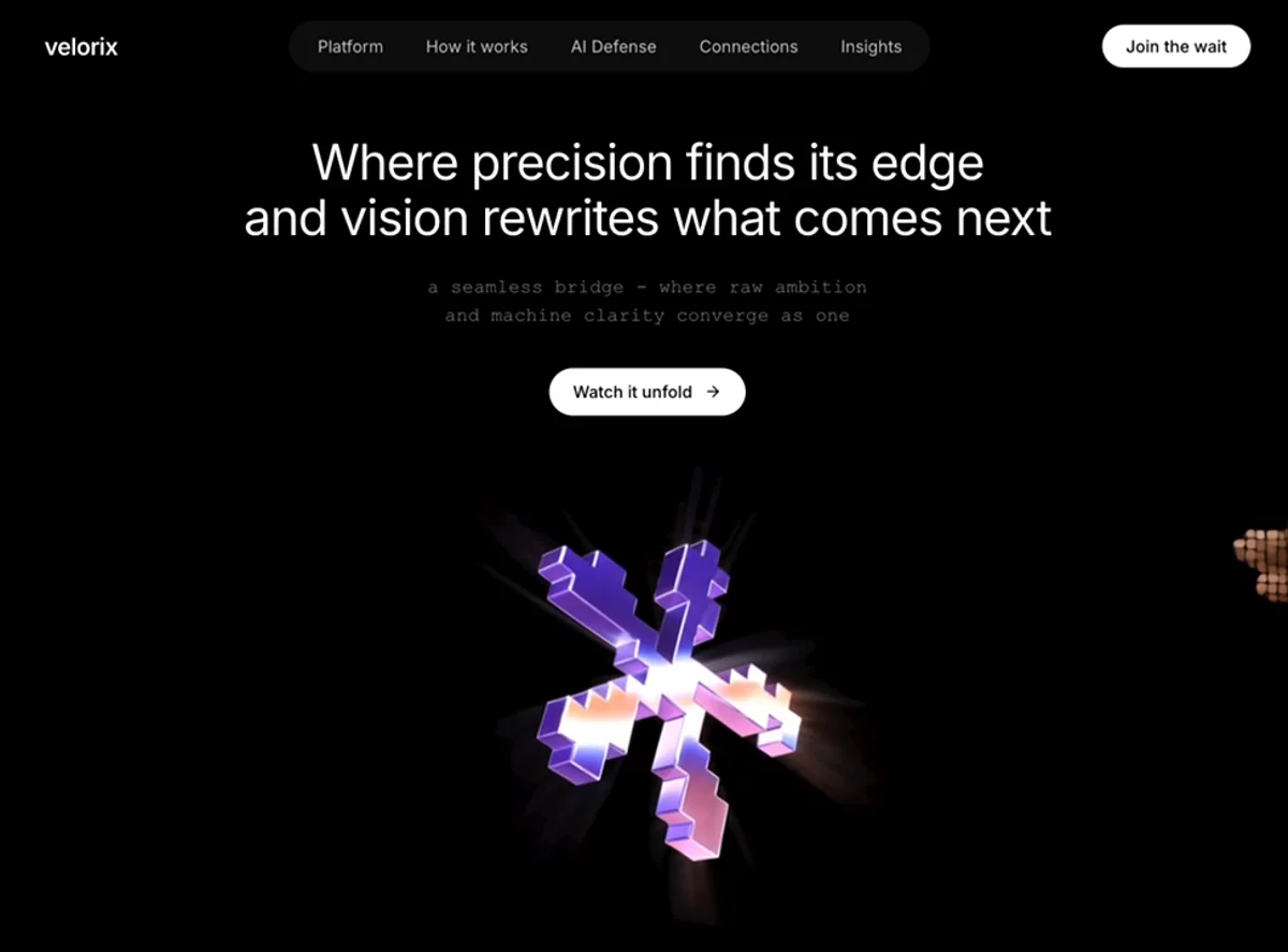 Velorix IIC &mdash; Hero Section website build-prompt